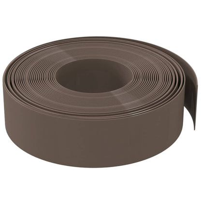 Bordures de jardin 5 pcs marron 10 m 15 cm polyéthylène