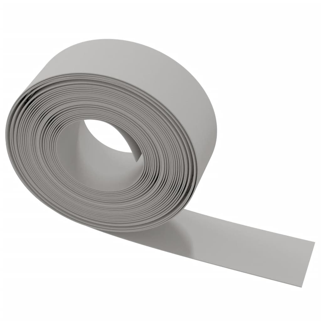 Bordures de jardin 5 pcs gris 10 m 20 cm polyéthylène