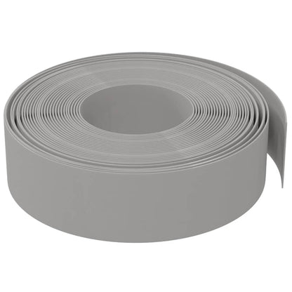 Grey garden edging 10 m 15 cm polyethylene