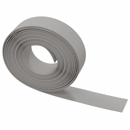 Grey garden edging 10 m 15 cm polyethylene