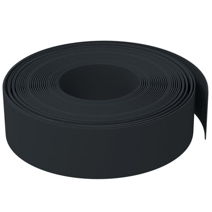 Black garden edging 10 m 15 cm polyethylene