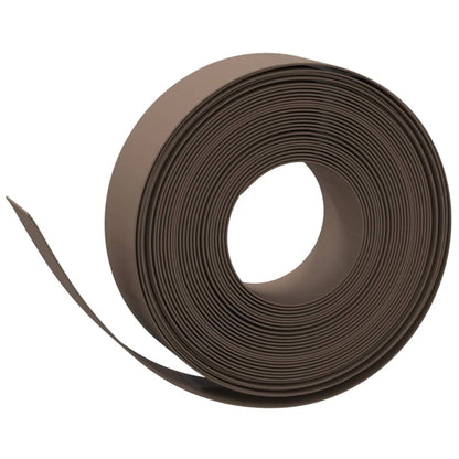 Brown garden edging 10 m 15 cm polyethylene