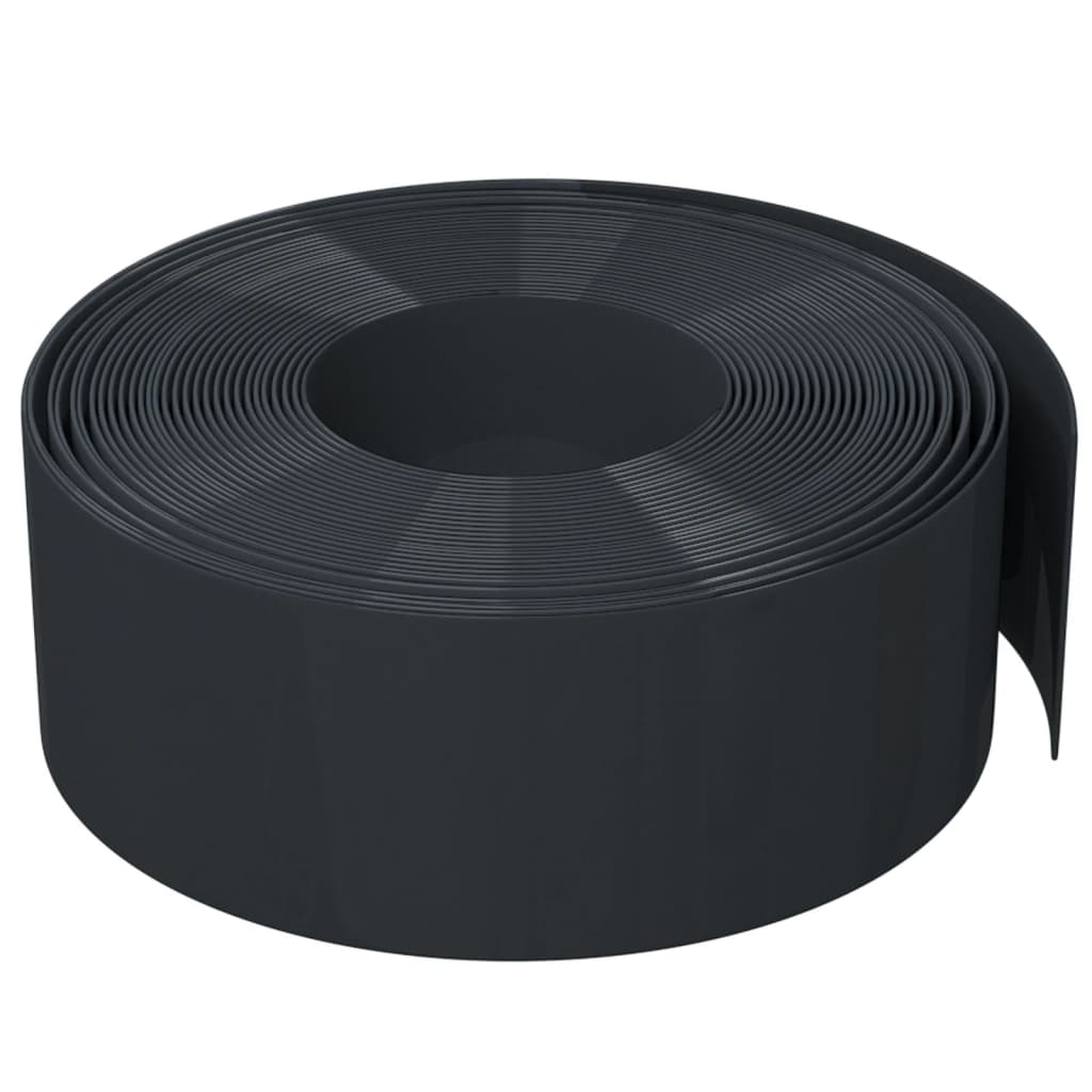 Black garden edging 10 m 20 cm polyethylene