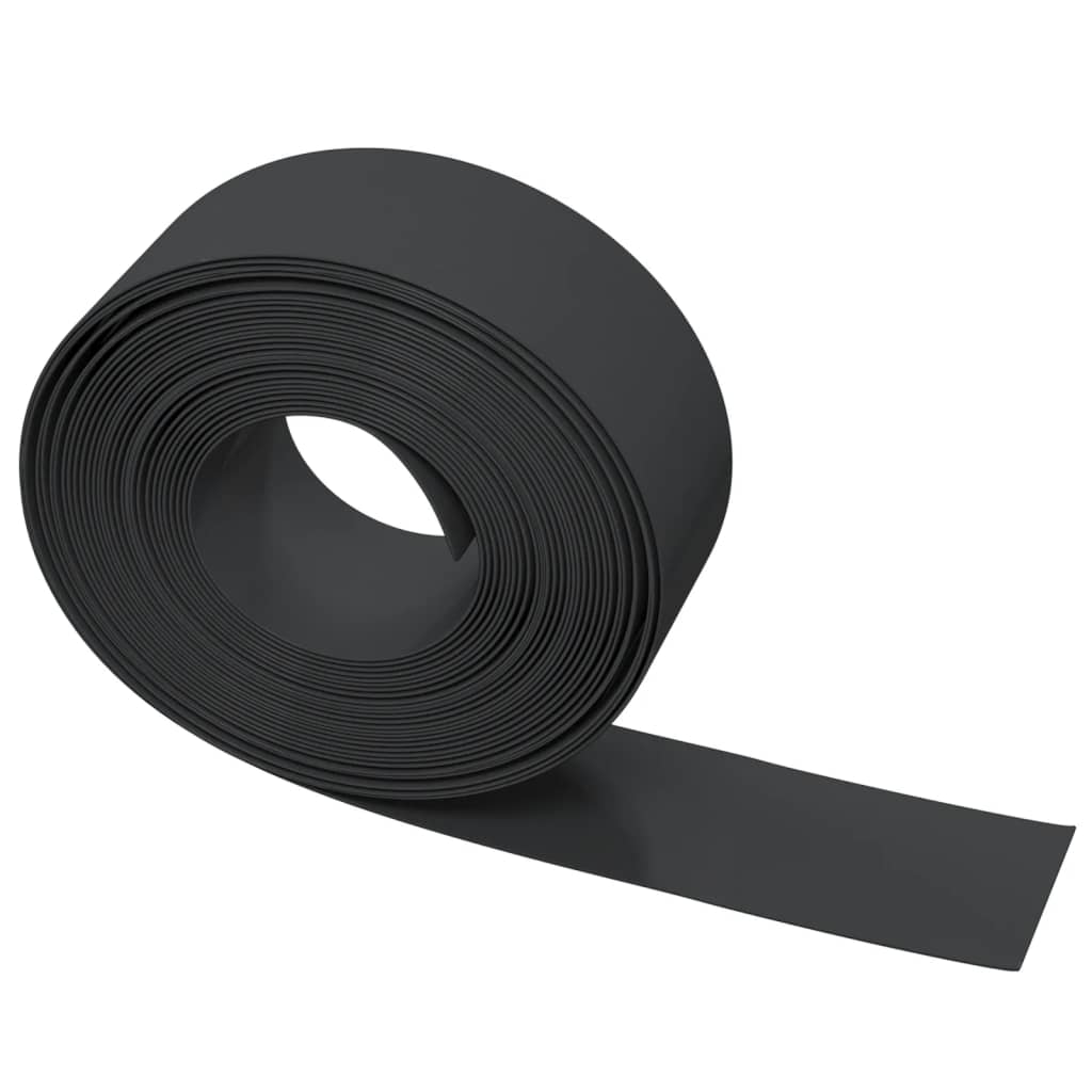 Black garden edging 10 m 20 cm polyethylene