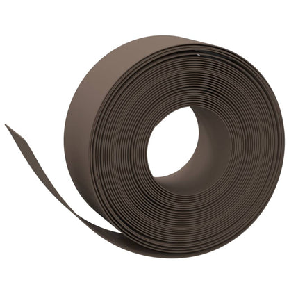 Brown garden edging 10 m 20 cm polyethylene