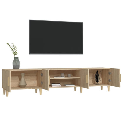 Meubles TV chêne sonoma 180x31,5x40 cm bois d'ingénierie