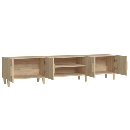 Meubles TV chêne sonoma 180x31,5x40 cm bois d'ingénierie