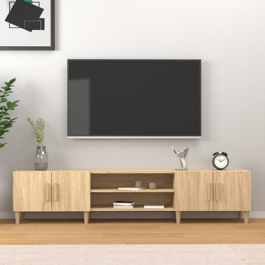 Meubles TV chêne sonoma 180x31,5x40 cm bois d'ingénierie