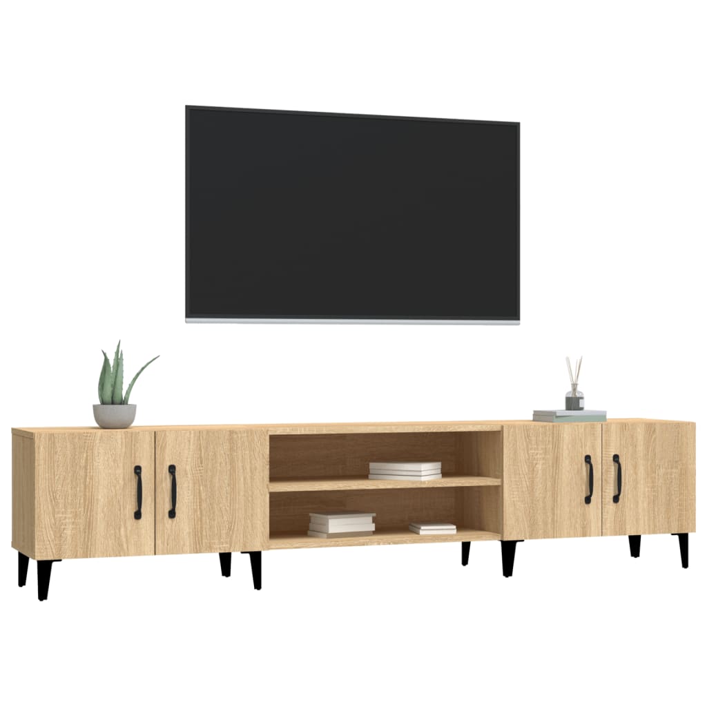 Meubles TV chêne sonoma 180x31,5x40 cm bois d'ingénierie