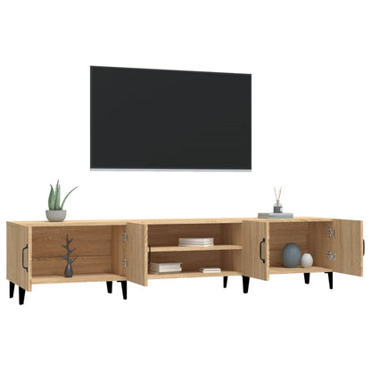 Meubles TV chêne sonoma 180x31,5x40 cm bois d'ingénierie