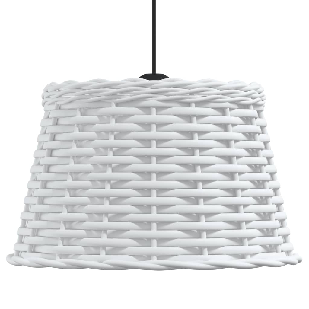 White ceiling lampshade Ø38x23 cm wicker