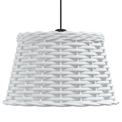 White ceiling lampshade Ø38x23 cm wicker