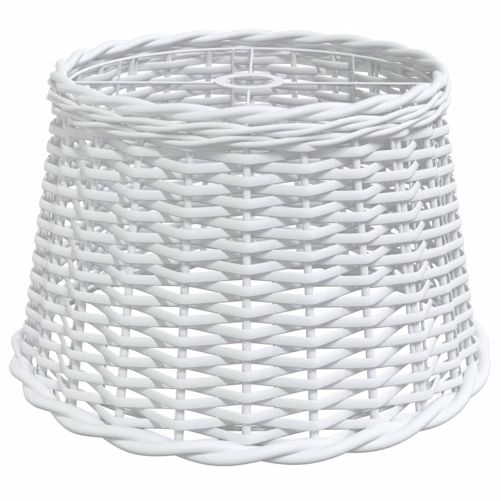 White ceiling lampshade Ø45x28 cm wicker