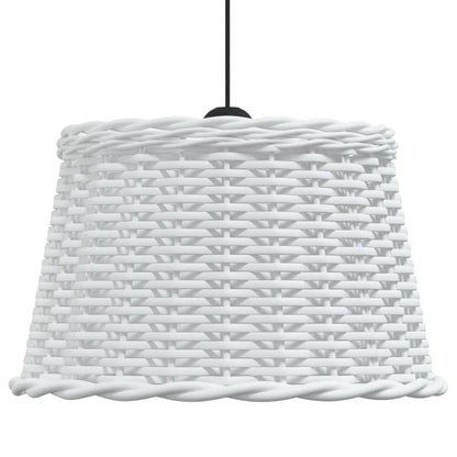 White ceiling lampshade Ø45x28 cm wicker