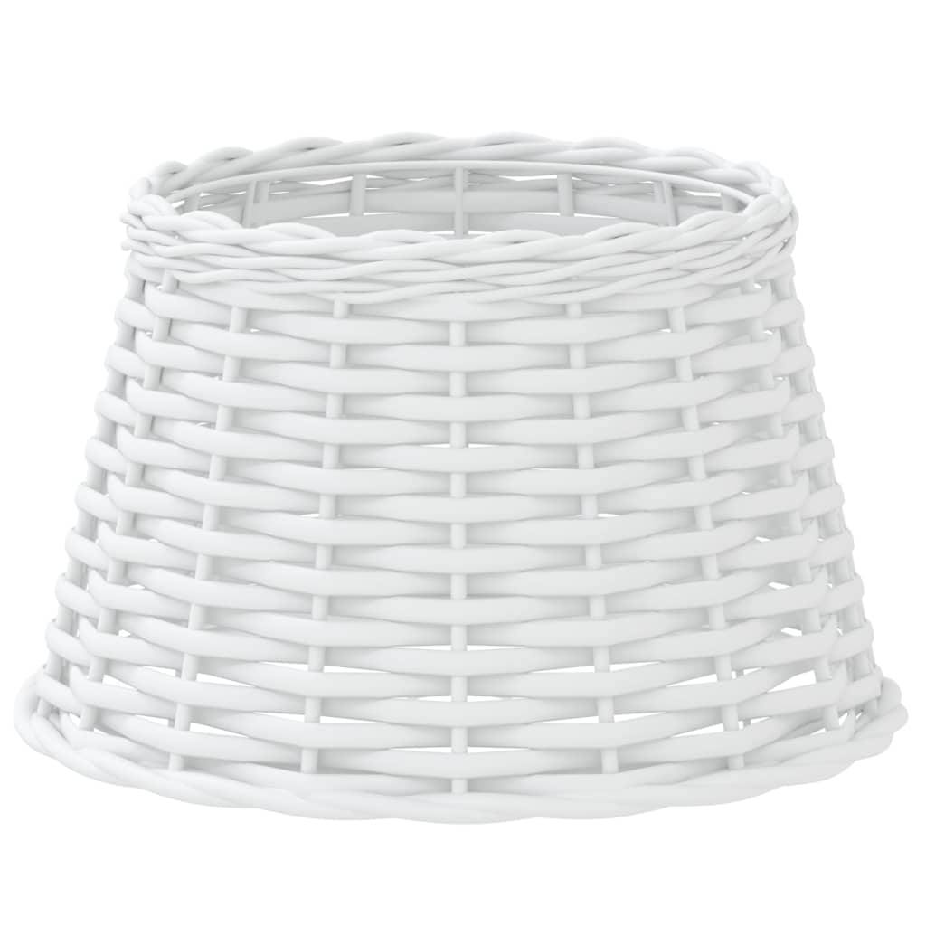 White wicker lampshade Ø38x23 cm