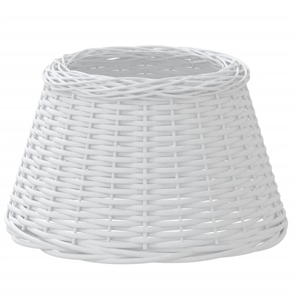 White wicker lampshade Ø50x30 cm