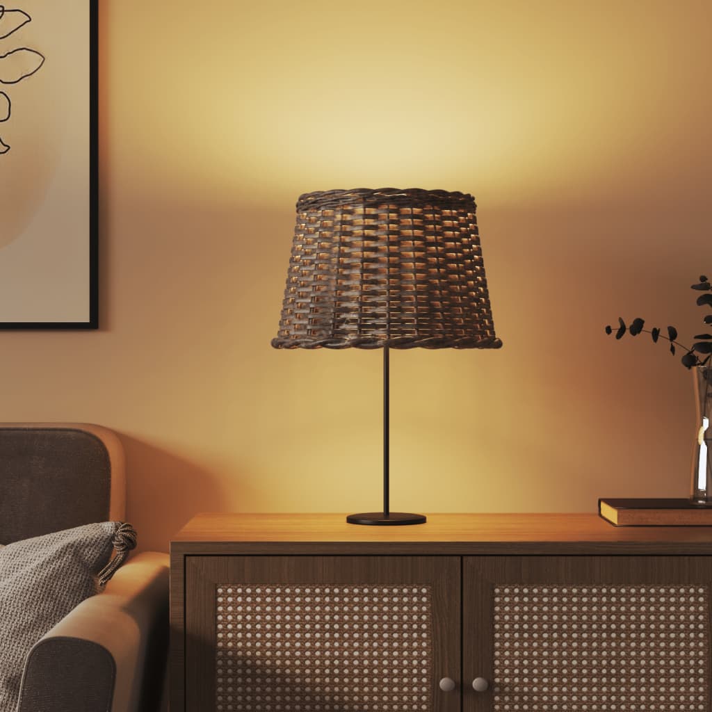 Brown lampshade Ø40x26 cm wicker