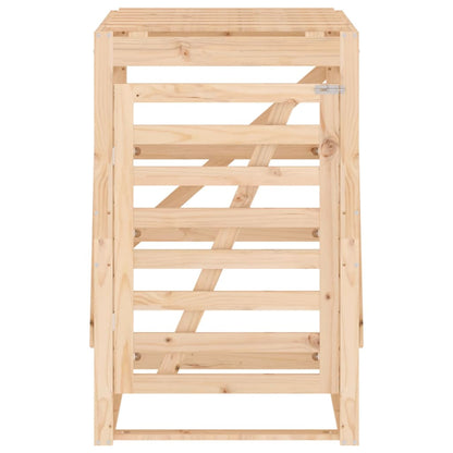 Abri pour poubelle sur roulettes 84x90x128,5 cm bois massif pin