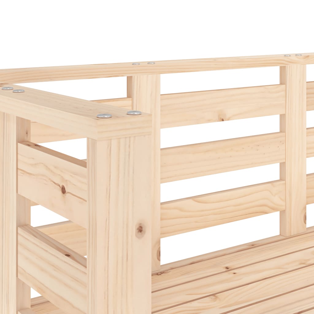 Banc de jardin 111,5x53x71 cm bois massif de pin