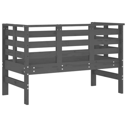 Banc de jardin gris 111,5x53x71 cm bois massif de pin