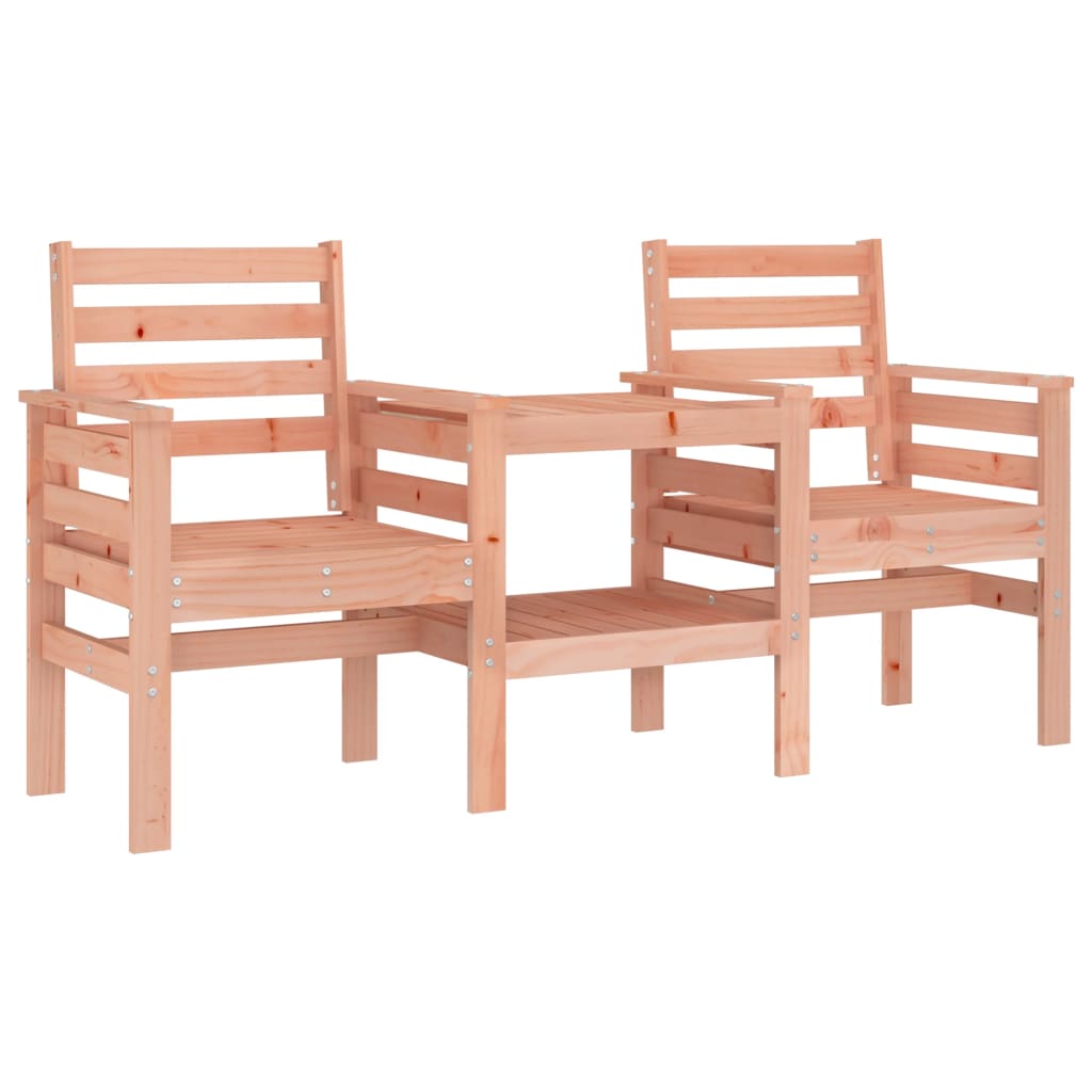 Banc de jardin avec table 2 places bois massif de douglas