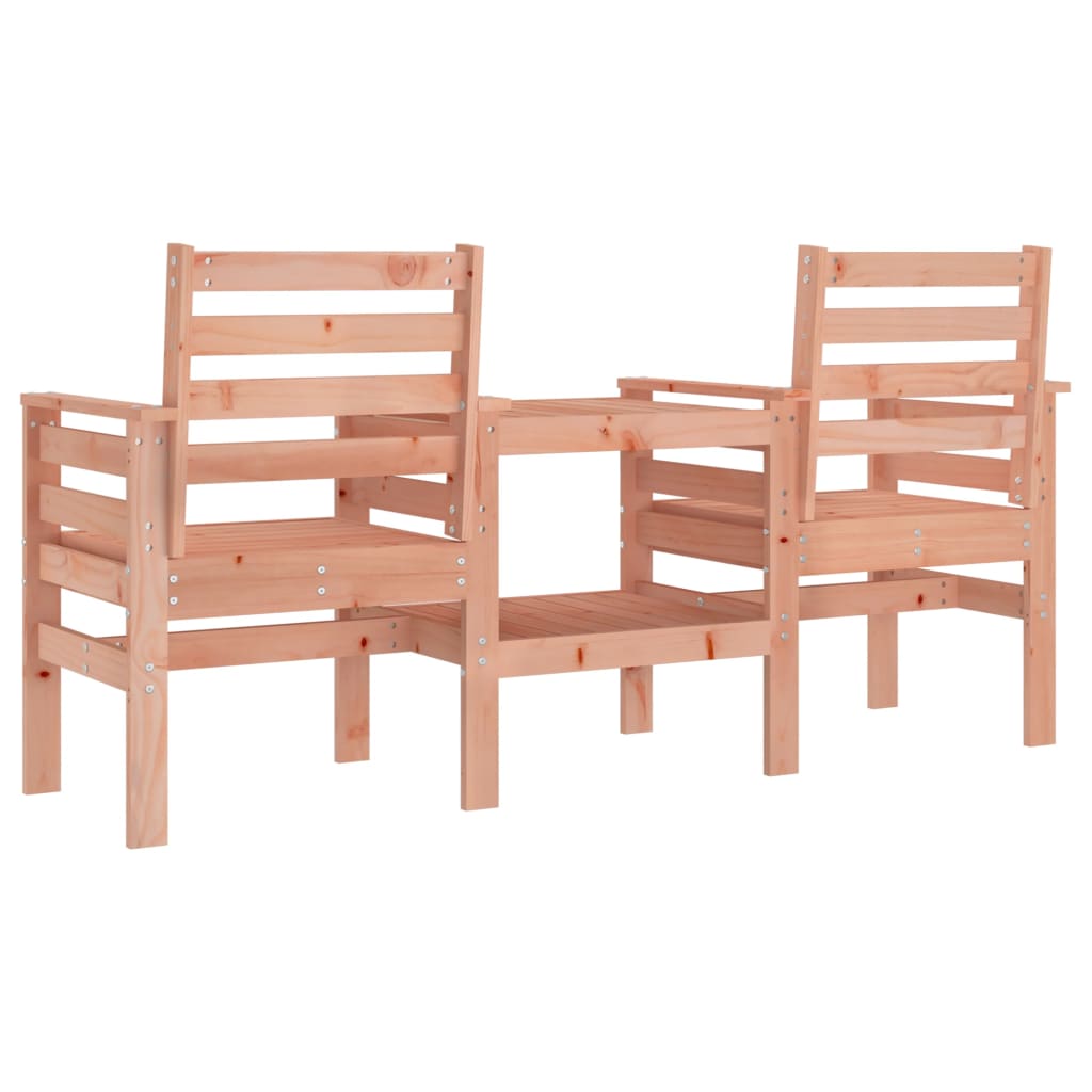 Banc de jardin avec table 2 places bois massif de douglas