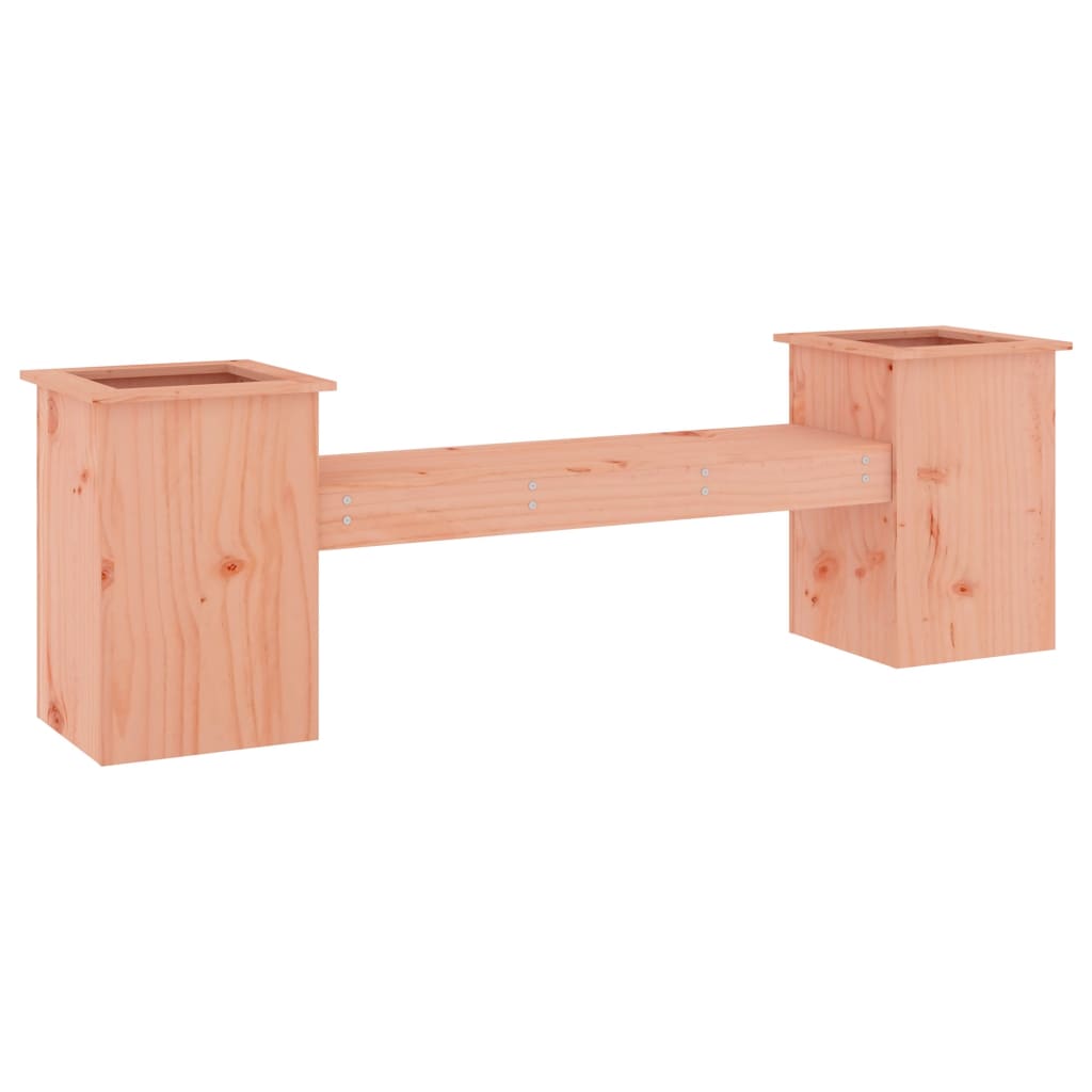 Banc avec jardinières 184,5x39,5x56,5cm bois massif de douglas