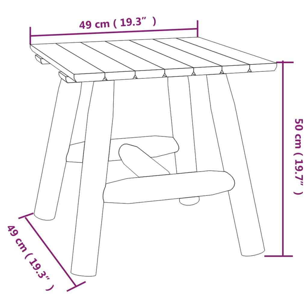 Ensemble de salon de jardin 3 pcs bois massif d'épicéa