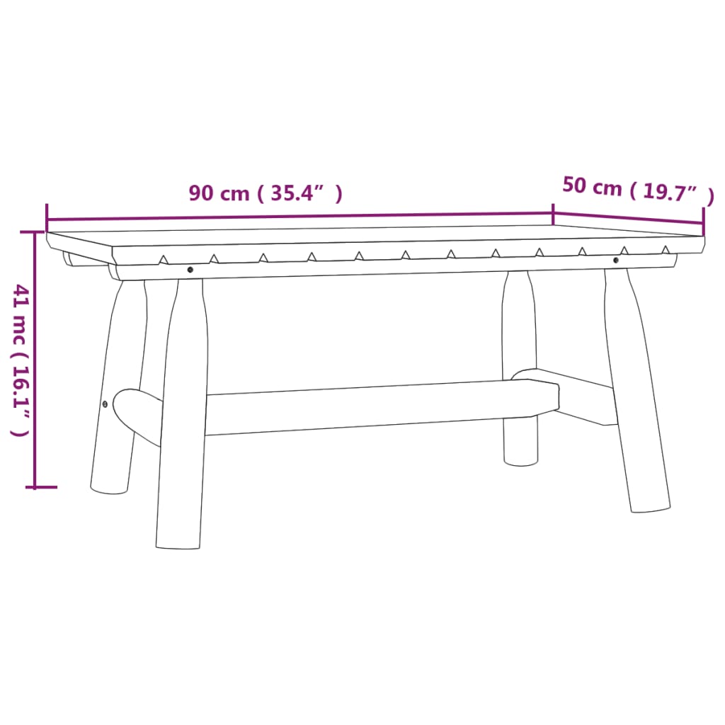 Ensemble de salon de jardin 4 pcs bois massif d'épicéa