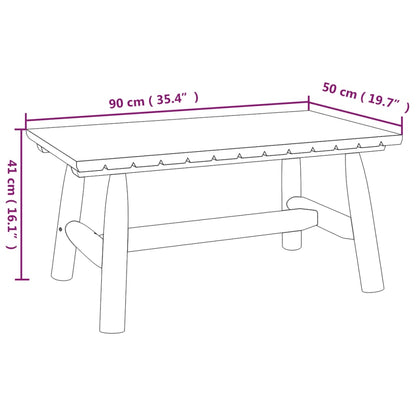 Ensemble de salon de jardin 3 pcs bois massif d'épicéa