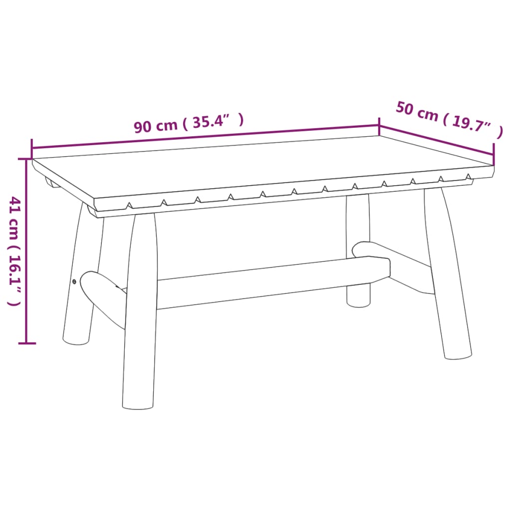 Ensemble de salon de jardin 3 pcs bois massif d'épicéa