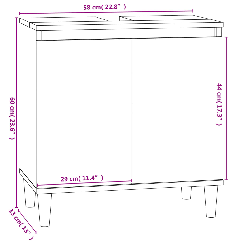 Ensemble de meubles salle de bain 3 pcs blanc bois d'ingénierie