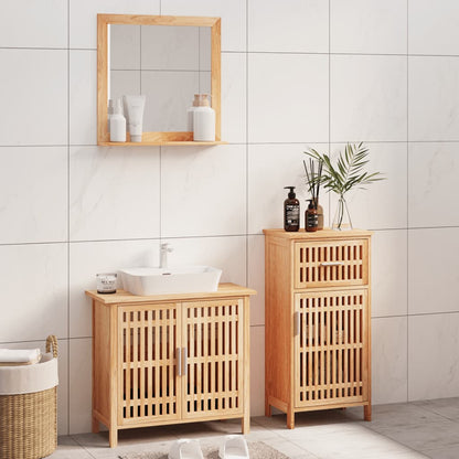 Ensemble de meubles de salle de bain 3 pcs Bois massif de noyer