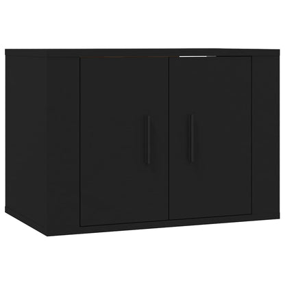 Meubles TV muraux 2 pcs noir 57x34,5x40 cm