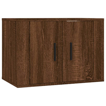 Meubles TV muraux 2 pcs chêne marron 57x34,5x40 cm