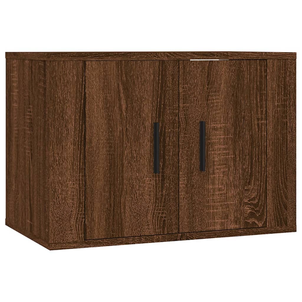 Meubles TV muraux 3 pcs chêne marron 57x34,5x40 cm