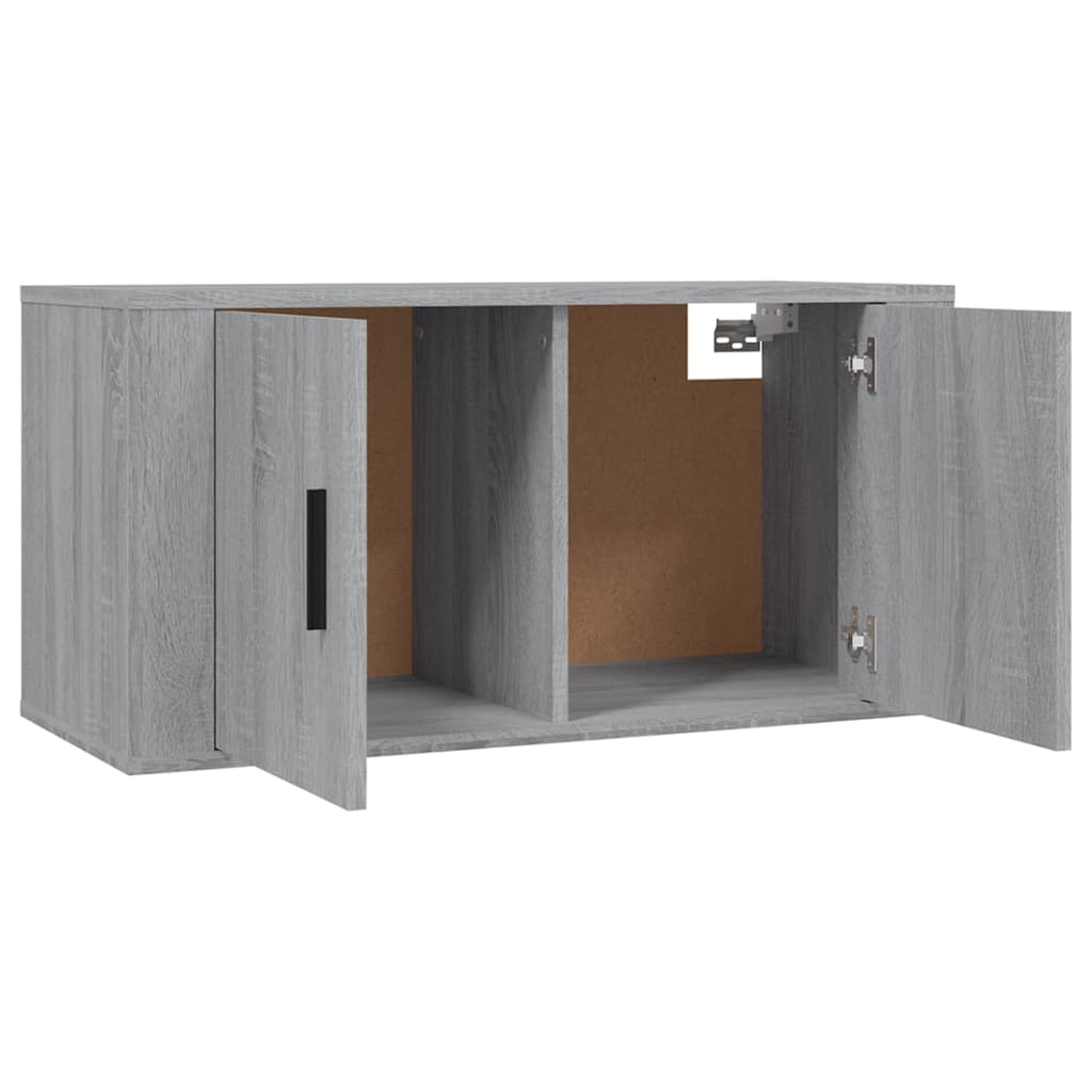 Meubles TV muraux 2 pcs sonoma gris 80x34,5x40 cm