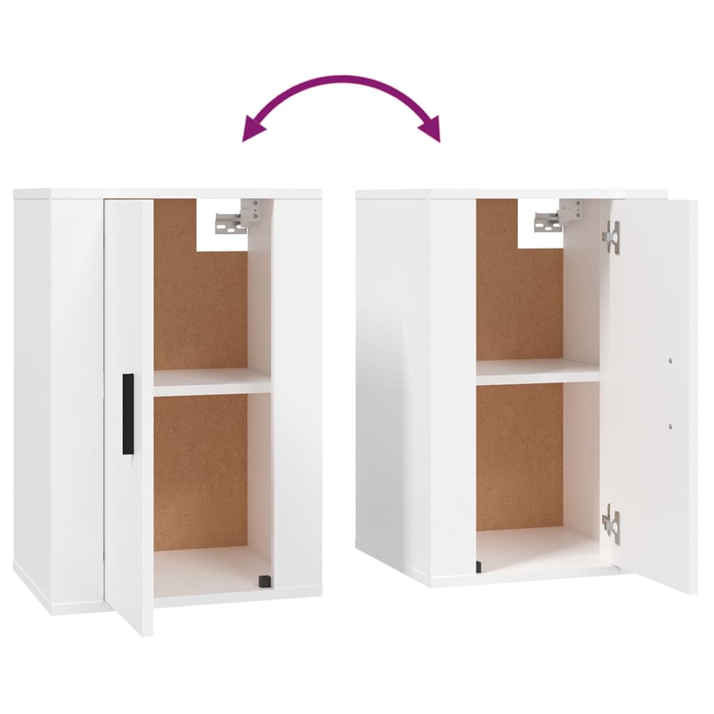 Ensemble de meubles TV 3 pcs Blanc Bois d'ingénierie