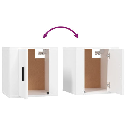 Ensemble de meubles TV 3 pcs Blanc Bois d'ingénierie