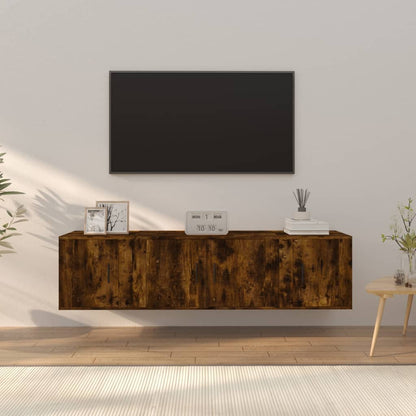 Ensemble de meubles TV 3 pcs Chêne fumé Bois d'ingénierie