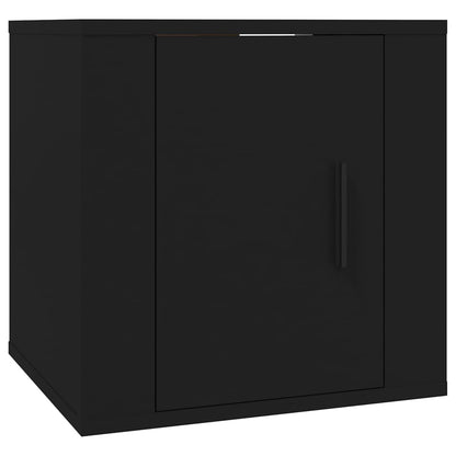 Ensemble de meubles TV 4 pcs Noir Bois d'ingénierie