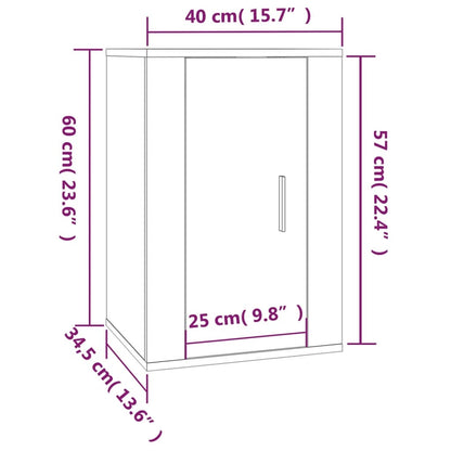 Ensemble de meubles TV 2 pcs Blanc Bois d'ingénierie