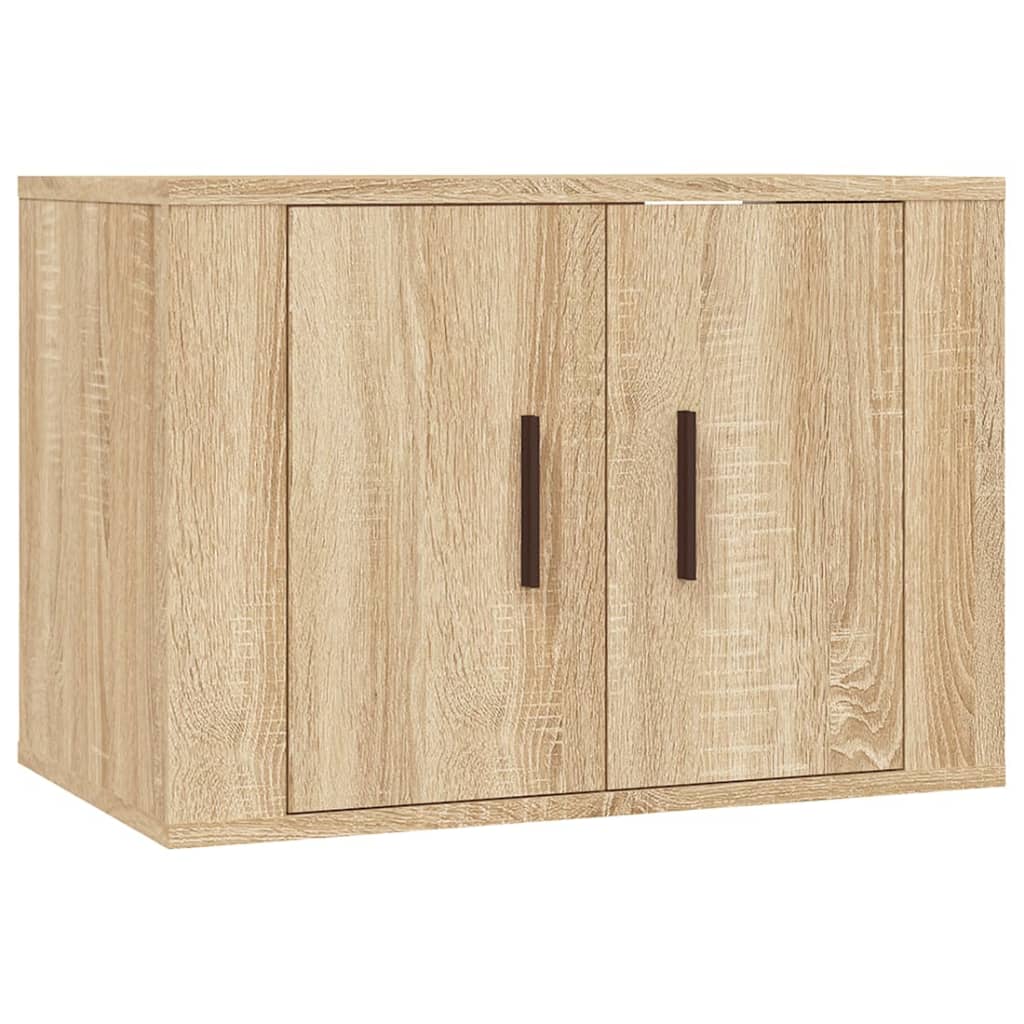 Ensemble de meubles TV 2 pcs chêne sonoma bois d'ingénierie