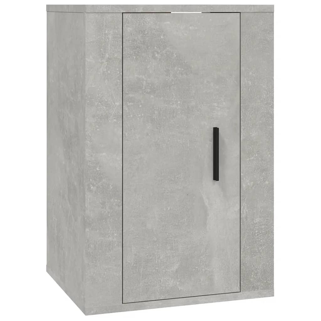 Ensemble de meubles TV 2 pcs gris béton bois d'ingénierie