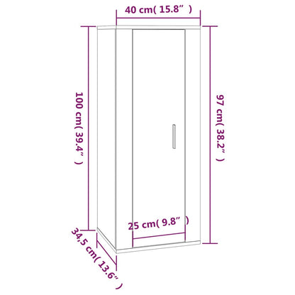 Ensemble de meubles TV 2 pcs Blanc Bois d'ingénierie