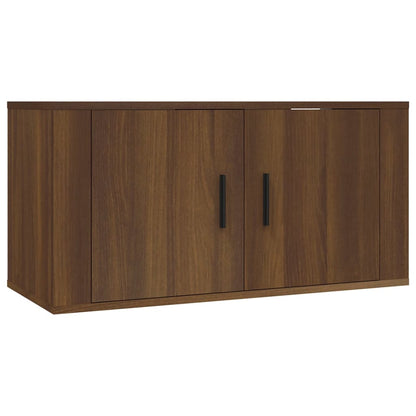 Ensemble de meubles TV 2 pcs Chêne fumé Bois d'ingénierie