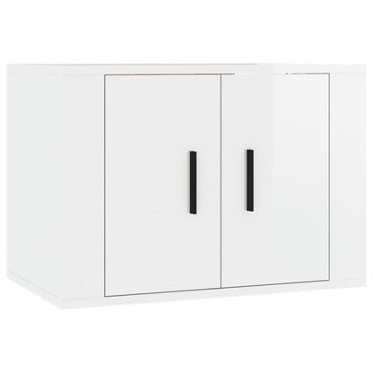 Ensemble de meubles TV 3 pcs Blanc brillant Bois d'ingénierie