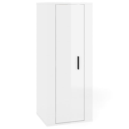 Ensemble de meubles TV 8 pcs Blanc brillant Bois d'ingénierie