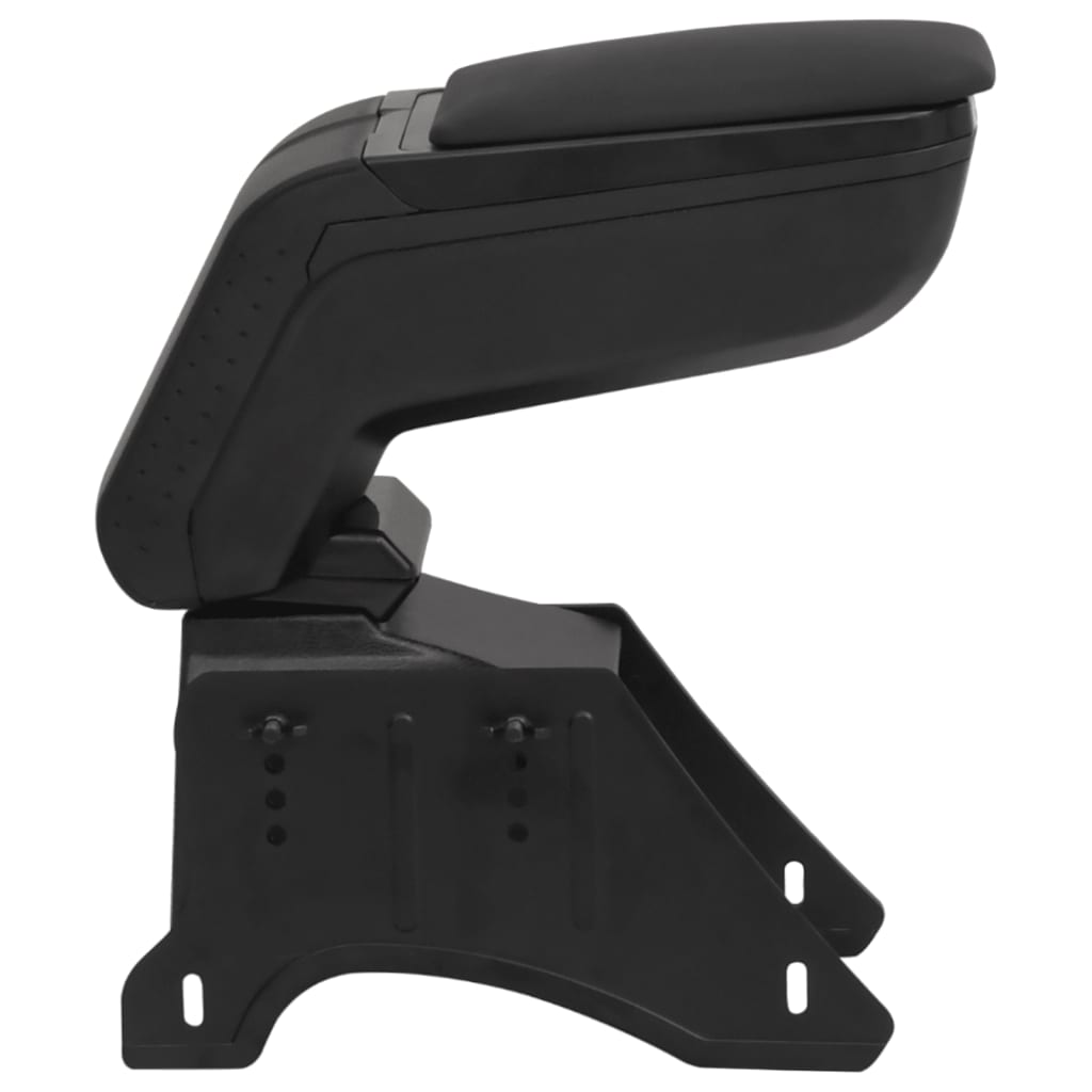 Universal black car armrest 14x30x(32-48.5) cm ABS