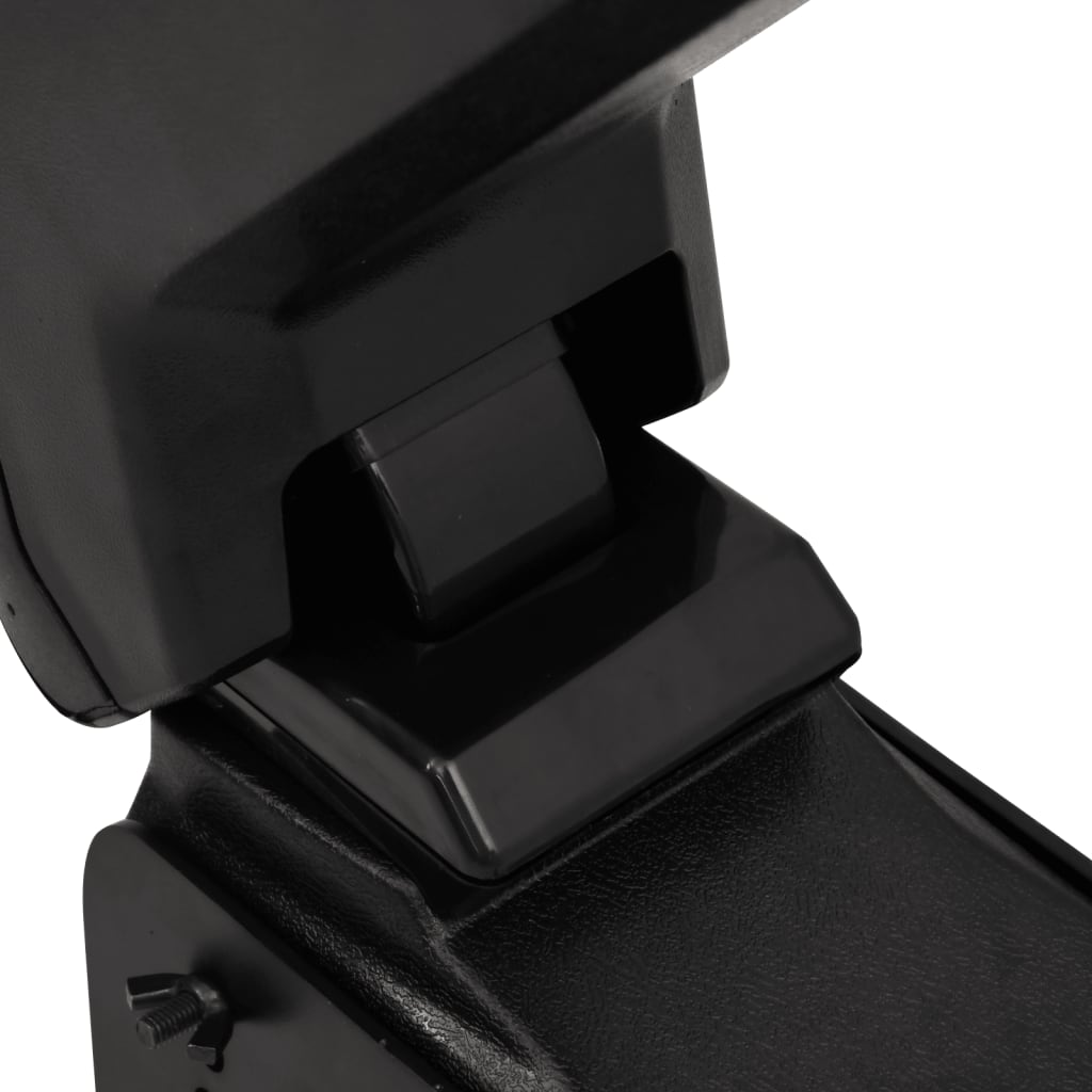 Universal black car armrest 14x30x(32-48.5) cm ABS